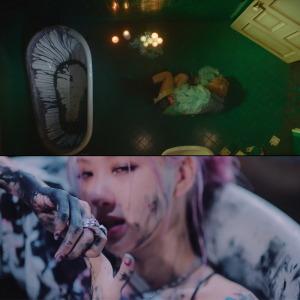 Chiếc bồn tắm trong MV “Lovesick Girls” lại xuất hiện